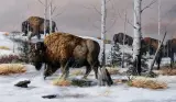 Trevor Swanson, Chilly Winter Walk, Oil on linen