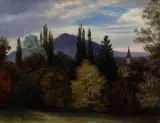 Albert Bierstadt, Near the Hudson, Oil on canvas