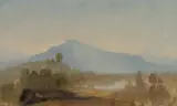 Albert Bierstadt, Western Sketch, Oil on canvas
