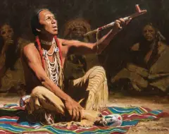 Finishing Touch by David Mann, Oil on canvas, sold Aug 2023