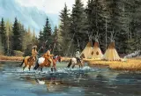Gerry Metz, Return from the Hunt, Oil on board