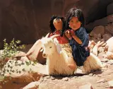 George Molnar, Red Rock Rodeo, Oil on canvas