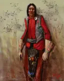 Mike Larsen, Stands with Memories, Oil on canvas