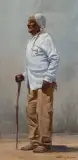Bill Hughes, The Wise One, Oil on canvas