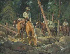 Paul Salisbury, Packing In, Oil on canvas