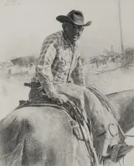 One Day Out Of Willcox by Don Crowley, Graphite, sold Aug 2023
