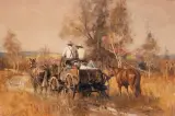 Howard Rogers, Bringing Dyna Home, Oil on canvas