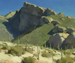 Glenn Dean, Pontatoc Peak, Oil on linen