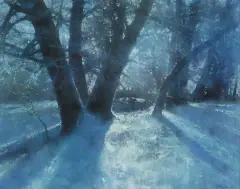 Winter Magic by Brent Cotton, Oil on board, offered Aug 2023