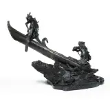 Rusty Phelps, Trapper and Native Canoeing, Bronze, cast 13/15
