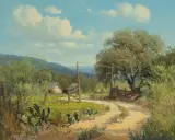 G. Harvey, Country Place, Oil on canvas