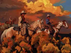 Mark Maggiori, Everlast Sundown, Oil on board
