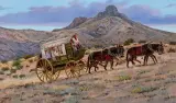 Ron Stuart, Apache Pass, Oil on canvas