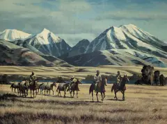 Roy Kerswill, Evening Along the Yellowstone, Oil on canvas