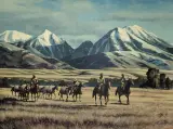 Roy Kerswill, Evening Along the Yellowstone, Oil on canvas