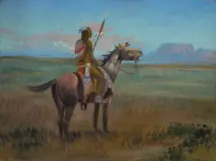 W. Steve Seltzer, Lone, Oil on canvas