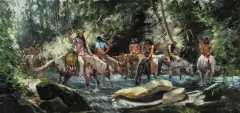Jim Carson, Gathering of Bloods, Oil on canvas