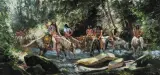 Jim Carson, Gathering of Bloods, Oil on canvas