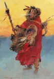 Charles Winfield Miller, Winter’s Raw Bite, Oil on canvas