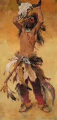 Charles Winfield Miller, The Summons – Invocation – Conjurer, Oil on canvas