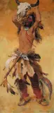 Charles Winfield Miller, The Summons – Invocation – Conjurer, Oil on canvas