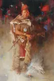 Roy Andersen, White Wolf Pawnee, Oil on canvas