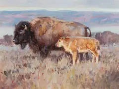 Mama’s Boy by Roy Andersen, Oil on canvas, sold Aug 2023