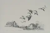 Terry Redlin, Migrating Honkers Sketch, Graphite