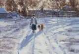 Valoy Eaton, Winter Sunshine, Oil on canvas