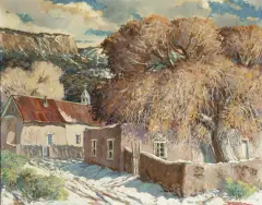 Ben Turner, An Old Church, Oil on canvas