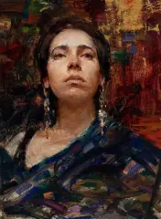 Scott Burdick, Carmen, Oil on board
