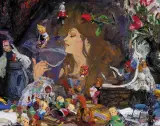 Scott Burdick, Christmas Ornaments, Oil on board