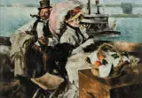 Mortimer Wilson Jr., Champagne For Breakfast, Oil on canvas