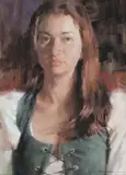 Morgan Weistling, Peasant Girl, Oil on canvas