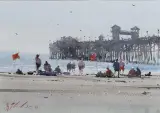 Joseph Zbukvic, Oceanside Pier, Watercolor