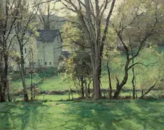Spring New England by Clyde Aspevig, Oil on canvas, sold Aug 2023