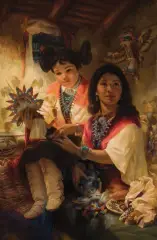 John C. Helmick, Garnet’s Contemplation, Oil on canvas