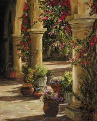 Spanish Colors by Robert Murphy, Oil on linen, sold Aug 2023