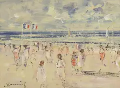 Untitled by Walter John Beauvais, oil on board 18.5 x 23.5cm ., sold Jun 2020