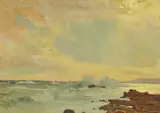 Walter Gilbert Wiles, Untitled, oil on board 39 x 53.5cm