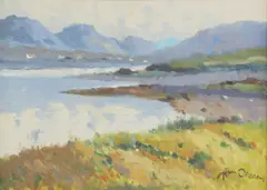Untitled by Liam Treacy, oil on canvas 30 x 41cm ., sold Jun 2020