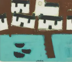 Untitled by Simon Laurie, acrylic on board 22.9 x 25.4cm Provenance: With Panter & Hall, sold Jun 2020