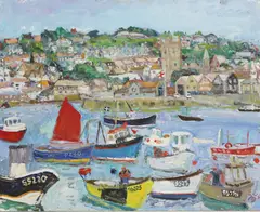 Linda Weir, Untitled, oil on board 40 x 50cm .