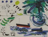 Padraig Mac Miadhachain, Untitled, oil and pencil on board 20 x 25cm .
