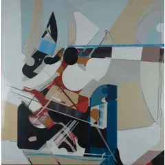 Edoardo Franceschini, Catania 1928 / Senza titolo, 1966, mixed media on canvas