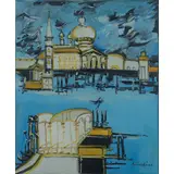 Remo Brindisi, Roma 1918 - Milano 1996 / Senza titolo, oil on canvas