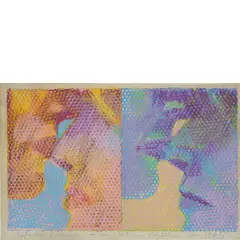 Claudio Cintoli, Imola 1935 - Roma 1978 / Sfiorami lievemente ma non solleticarmi l'ombelico, 1965, mixed media on paper