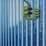 Marco Memeo, Torino 1967 / a bi ci ttà 100, 2001, oil on canvas