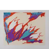Giulio Turcato, Mantova 1912 - Roma 1995 / Senza titolo, lithograph a colori on paper