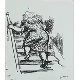 Renato Guttuso, Bagheria 1911 - Roma 1987 / Senza titolo, anni '50, mixed media on paper
